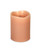 Pack of 6 Canteloupe Orange Battery Operated Flameless LED Pillar Candles 4"
