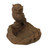 Pack of 2 Rust Rustic Night Owl Outdoor Patio Garden Bird Feeders 8.5"
