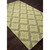 2' x 3' Hunter Green, Lime Green and Cream Etoile Design Outdoor Area Throw Rug