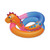 15.2" Orange, Pink and Blue Inflatable Aqua Fun Seahorse Twister Swimming Pool Kid's Float