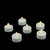 Pack of 6 White Battery Operated Flameless LED Lighted Flickering Christmas Tea Light Candles