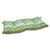 44" Chevron Surtido Lime Green and Turquoise Blue Outdoor Wrought Iron Patio Loveseat Cushion