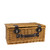 8" x 17.75" Honey Brown Hand Woven Willow Insulated 4-Person Picnic Basket Set with Accessories