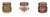 Pack of 4 Apple Spice Scented Wax Christmas Candles in Red Glass Mason Jars - 5.5 oz.