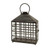 Mission Style Weathered Wide Pillar Candle Lantern 16"
