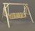 8' Natural Cedar Log-Style Wooden Outdoor Garden Swing
