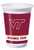 96 NCAA Virginia Tech Hokies Plastic Drinking Tailgate Party Cups - 20 Ounces