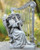 10" Joseph's Studio Angel with Harp Wind Chime Religious Outdoor Garden Statue