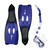 19" Blue Reef Diver Teen/Young Adult Pro Scuba Snorkeling Swimming Pool Small Set