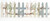 Pack of 2 Green and Blue Folding Wooden Picket Fence with Bird Houses 12"