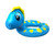 Inflatable Blue and Yellow Dragon Children's Swimming Pool Split Ring Inner Tube Float, 24-Inch