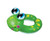 Green and Yellow Frog Swimming Pool Split Ring Inner Tube, 21-Inch