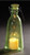 Pack of 4 Battery Operated LED Lighted Tropical Green Flameless Candle Bottle 7.5"