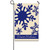 Winter Welcome Snowflakes Applique Outdoor Garden Flag 18" x 12.5"