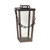 32.75" Large Bronze Metal and Glass Industrial Candle Lantern
