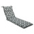 72.5" Luminaire Damasse Black and White Damask Outdoor Patio Chaise Lounge Cushion
