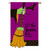 Playful Halloween Witch and Bat "If the Broom Fits" Purple Outdoor Flag 43" x 29"
