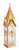 36" Decorative Gold Metal Fleur de Lis Church Candle Lantern 36"