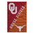 NCAA Oklahoma & Texas "House Divided" Outdoor Garden Flag 18" x 12.5"