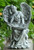 13.25" Sitting Angel in Thought Religious Outdoor Garden Statue Figure