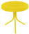 20" Sunshine Yellow Outdoor Patio Retro Tulip Side Table