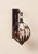 25.75" Copper Cage Style Hanging Candle Wall Sconce