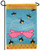Fiber Optic Fire Flies In Jar Summertime Garden Flag 18" x 12.5"