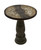 28.75" Contemporary Brown and Tan Ceramic Outdoor Garden Bistro Table