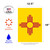 Yellow and Red New Mexico State Outdoor Garden Flag 18" x 12.5"