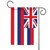 Red and Blue Hawaii State Outdoor Garden Flag 18" x 12.5"