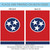Red and Blue Tennessee State Outdoor Garden Flag 18" x 12.5"