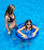 30" Inflatable Blue Nautical Swim Ring Pool Float