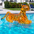 73" Inflatable Tiger Ride-On Pool Float