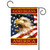 Gold and Red God Bless America Outdoor Garden Flag 18" x 12.5"