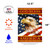 Gold and Red God Bless America Outdoor Garden Flag 18" x 12.5"