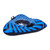 39" Inflatable Black and Blue Ride-On Pool Float or Snow Tube