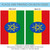 Green and Yellow Ethiopia Outdoor Garden Flag 18" x 12.5"