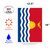 Blue and Red Kiribati Outdoor Garden Flag 18" x 12.5"