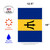 Blue and Yellow Barbados Outdoor Garden Flag 18" x 12.5"