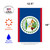 Red and Blue Belize Outdoor Garden Flag 18" x 12.5"