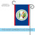 Red and Blue Belize Outdoor Garden Flag 18" x 12.5"