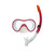 6.25" Bright Red Expedition Swimming Mask and Dry Snorkel Set - Dive into Fun!