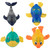 Set of 4 Water Activated  Light-Up Sea Animals Swimming Pool Dive Toys