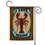 Brown and Red Lobster Sign Outdoor Garden Flag 18" x 12.5"