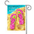 Blue and Pink "Life's a Beach" Outdoor Rectangular Mini Garden Flag 18" x 12.5"