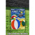 Beige and Blue Beach Balls Cape Cod Outdoor Garden Flag 18" x 12.5"
