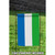 Blue and Green Sierra Leone Outdoor Garden Flag 18" x 12.5"