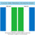 Blue and Green Sierra Leone Outdoor Garden Flag 18" x 12.5"