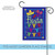 Blue and Green Fiesta Confetti Outdoor Garden Flag 18" x 12.5"