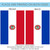 Red and Blue Paraguay Outdoor Garden Flag 18" x 12.5"
